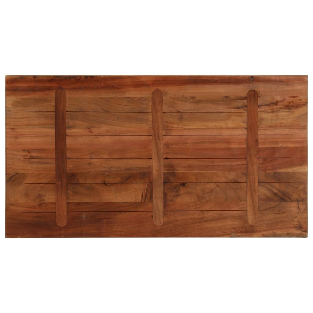 bordplade 110x50x2,5 cm rektangulær massivt genbrugstræ