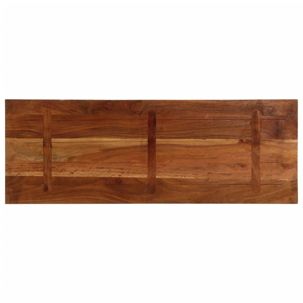 bordplade 140x50x2,5 cm rektangulær massivt genbrugstræ