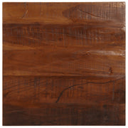 bordplade 60x60x2,5 cm firkantet massivt genbrugstræ