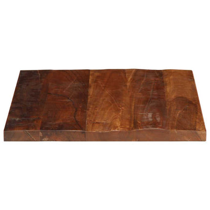 bordplade 60x60x2,5 cm firkantet massivt genbrugstræ