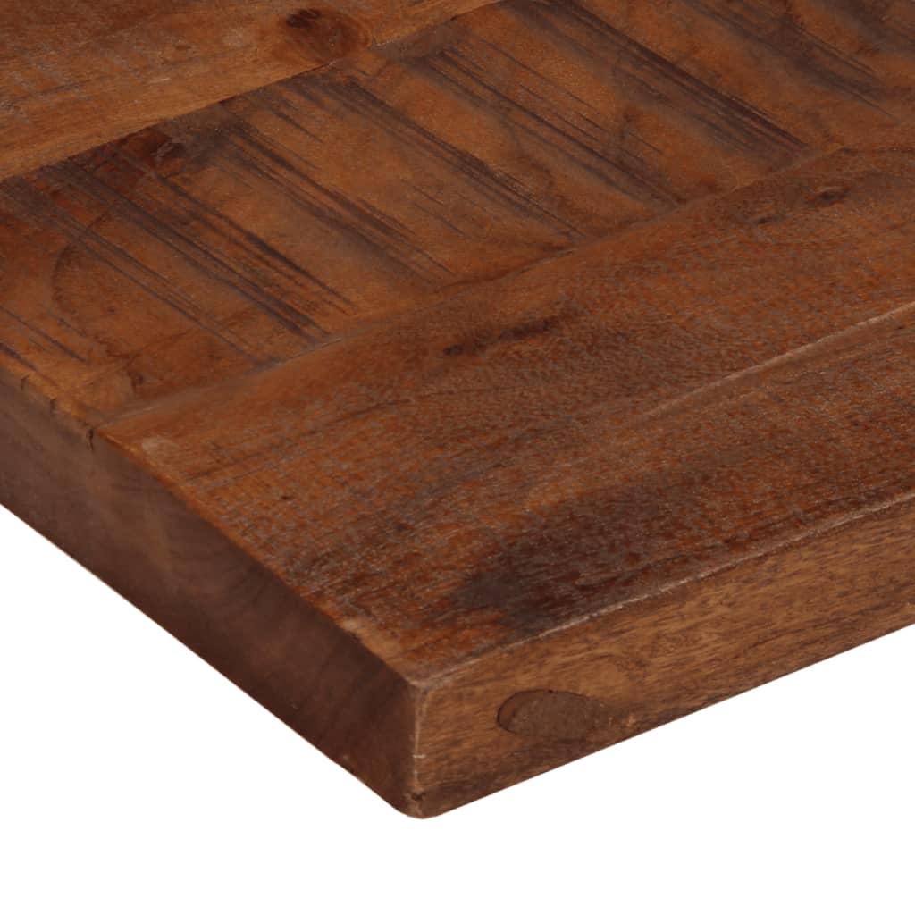 bordplade 110x60x2,5 cm rektangulær massivt genbrugstræ