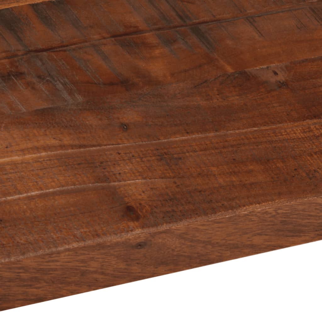 bordplade 110x60x2,5 cm rektangulær massivt genbrugstræ