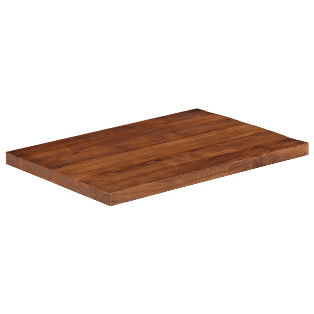 bordplade 90x70x2,5 cm rektangulær massivt genbrugstræ