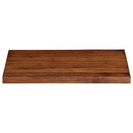 bordplade 90x70x2,5 cm rektangulær massivt genbrugstræ