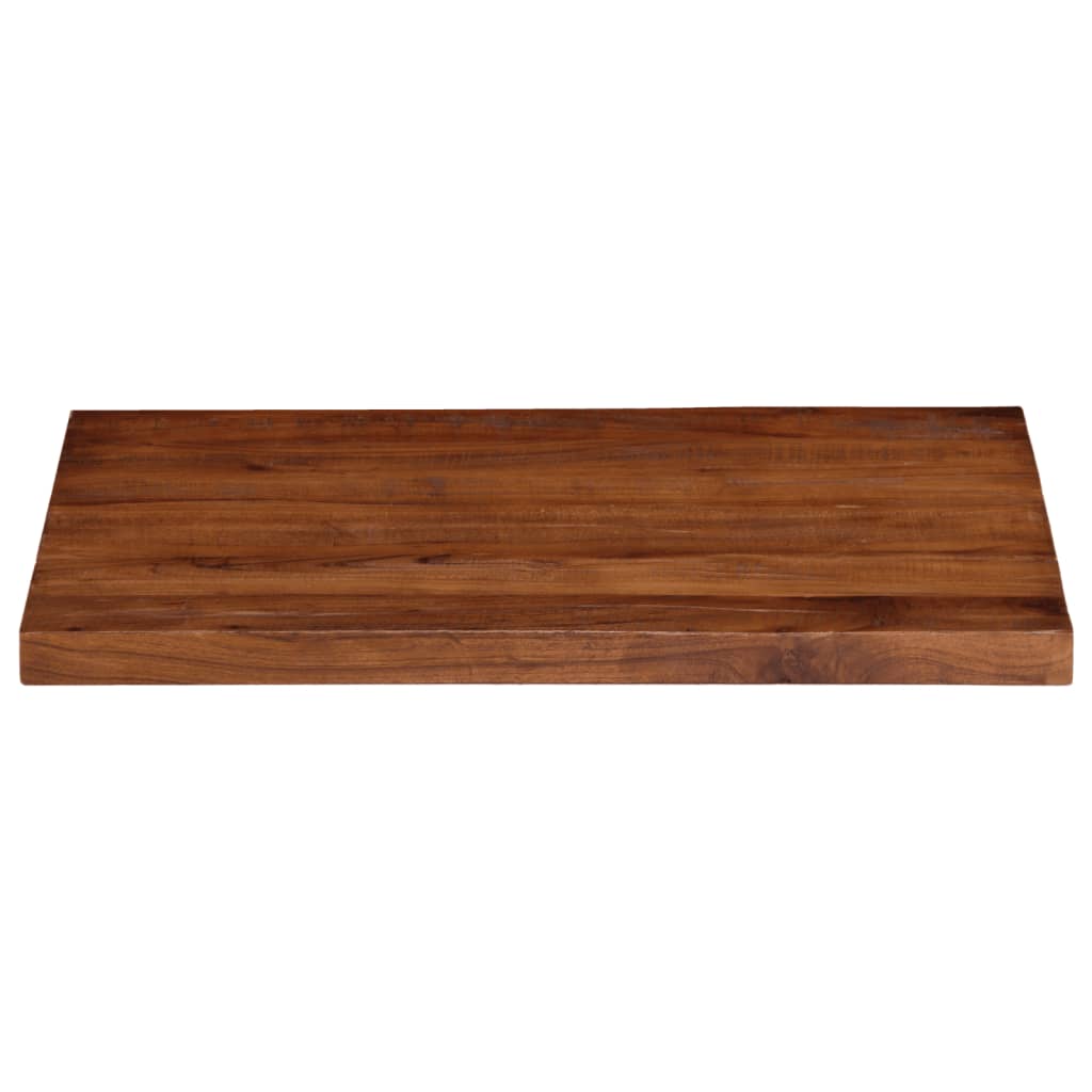 bordplade 90x70x2,5 cm rektangulær massivt genbrugstræ