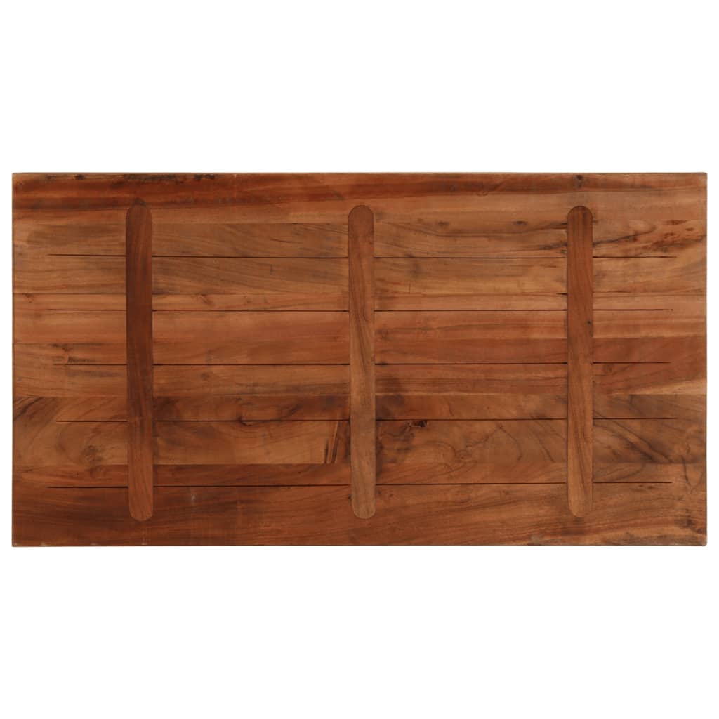 bordplade 120x70x2,5 cm rektangulær massivt genbrugstræ