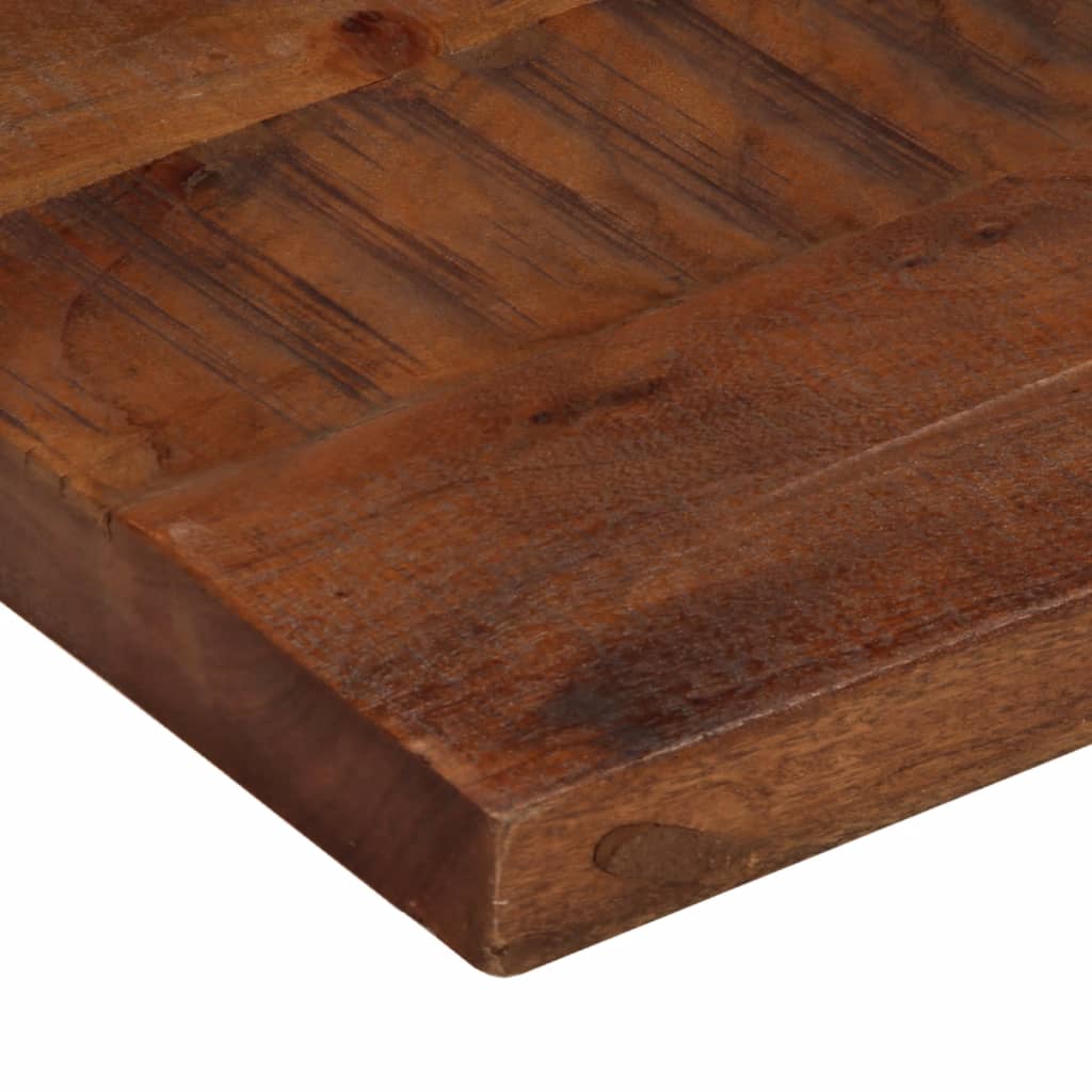 bordplade 120x70x2,5 cm rektangulær massivt genbrugstræ