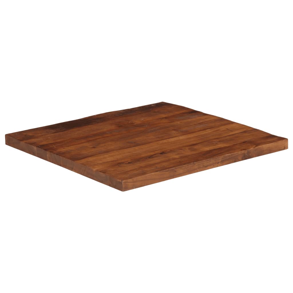 bordplade 80x80x2,5 cm firkantet massivt genbrugstræ
