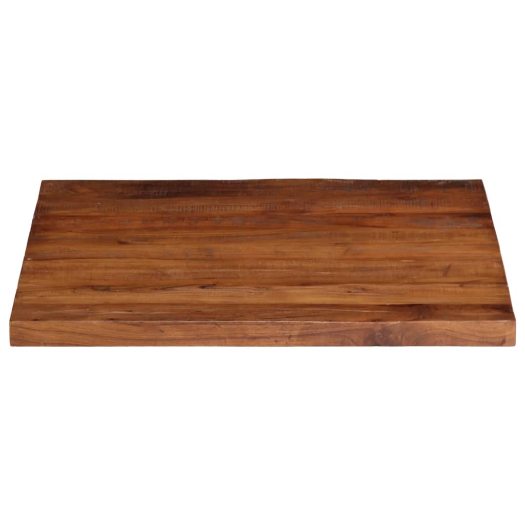 bordplade 80x80x2,5 cm firkantet massivt genbrugstræ