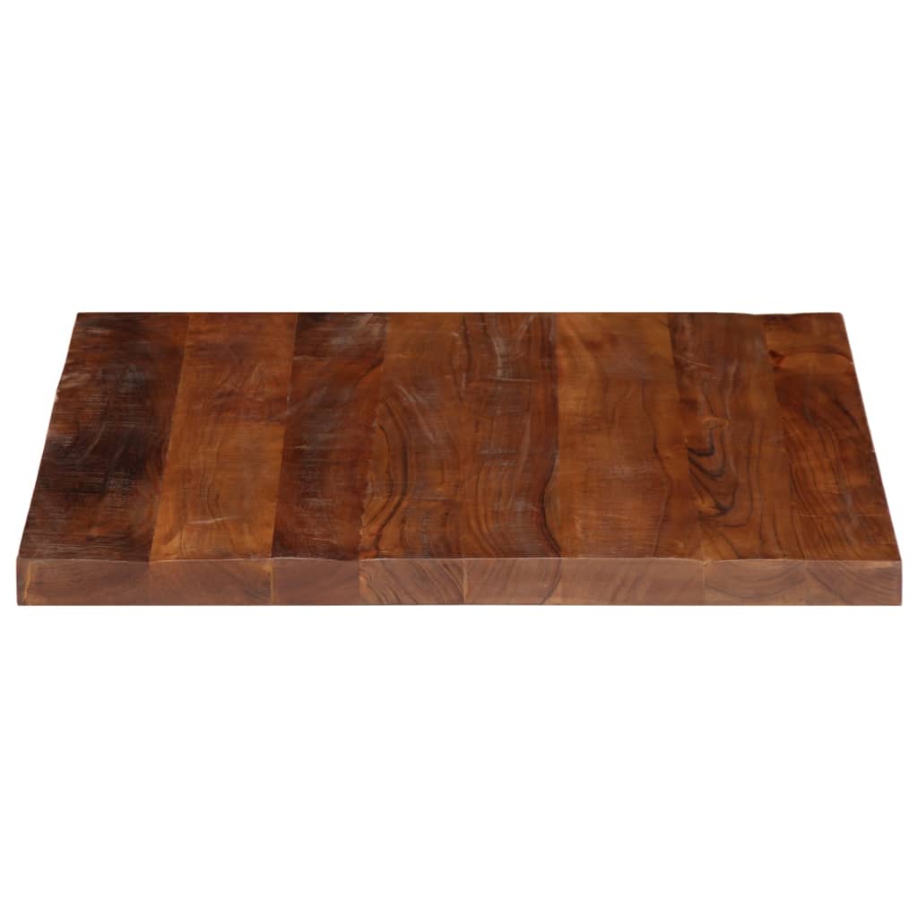 bordplade 80x80x2,5 cm firkantet massivt genbrugstræ