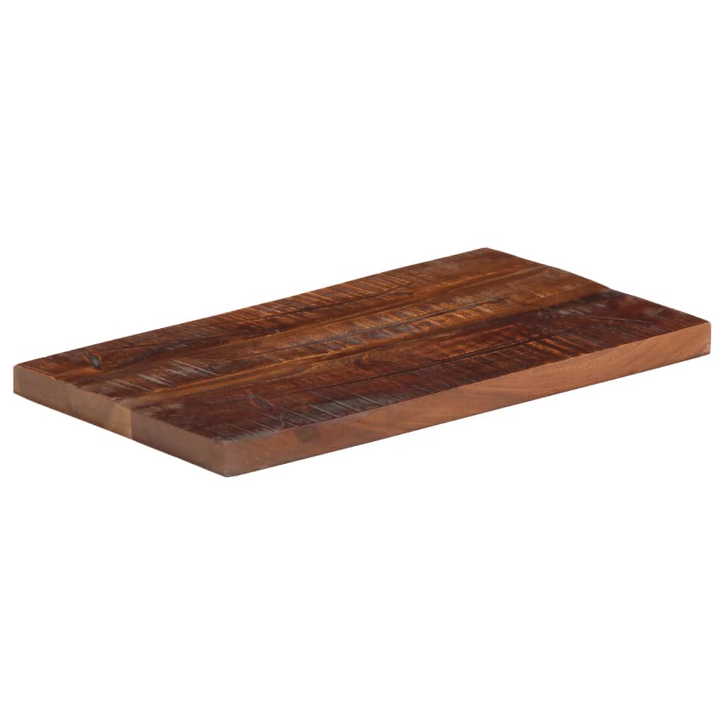 bordplade 50x20x3,8 cm rektangulær massivt genbrugstræ