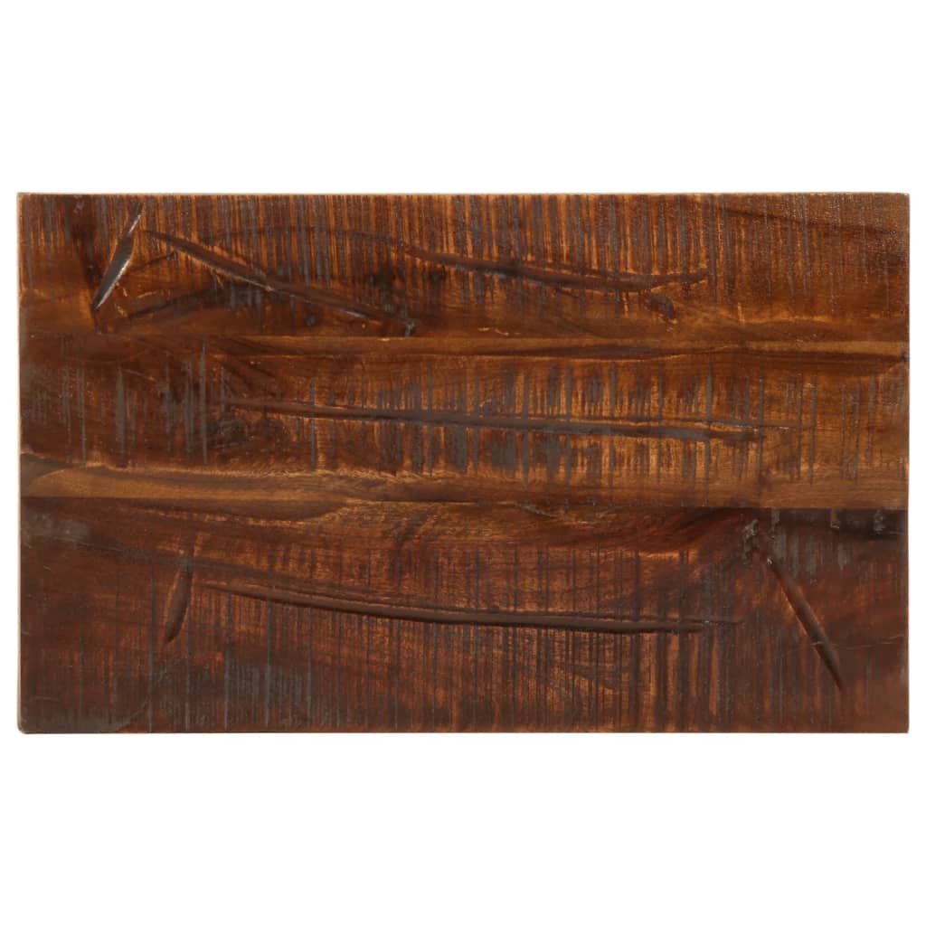 bordplade 60x20x3,8 cm rektangulær massivt genbrugstræ