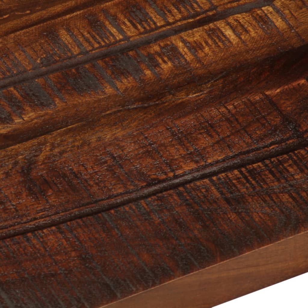 bordplade 60x20x3,8 cm rektangulær massivt genbrugstræ