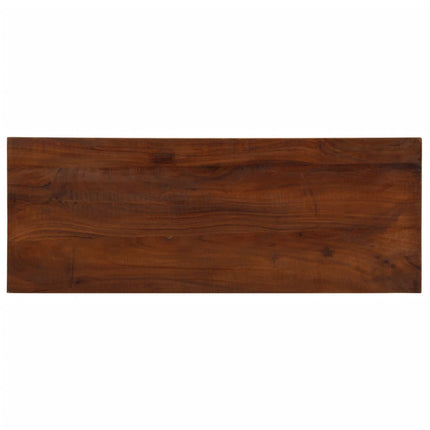 bordplade 90x30x3,8 cm rektangulær massivt genbrugstræ