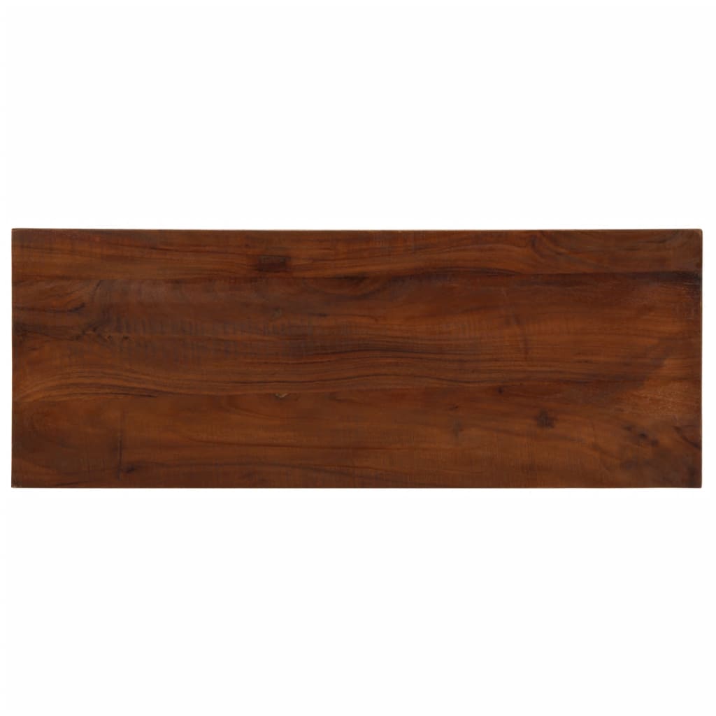 bordplade 90x30x3,8 cm rektangulær massivt genbrugstræ