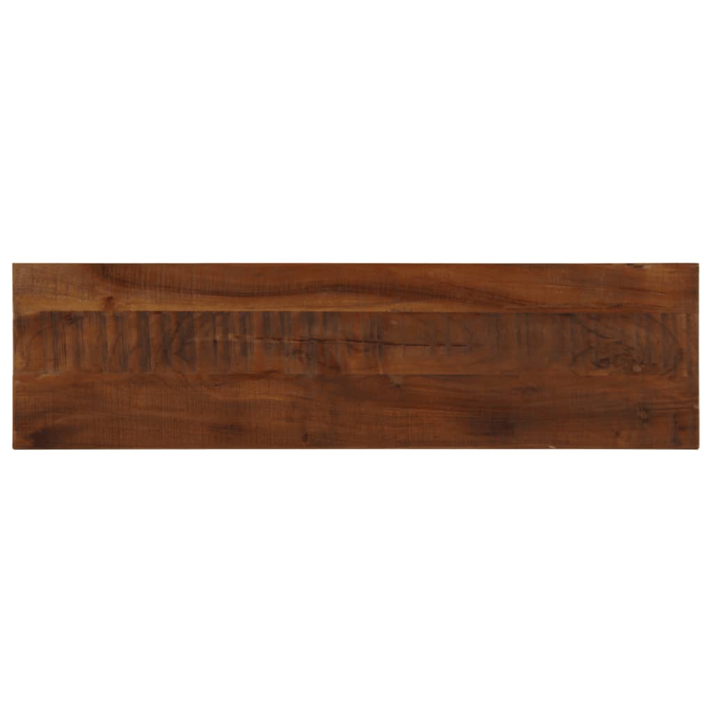 bordplade 110x30x3,8 cm rektangulær massivt genbrugstræ