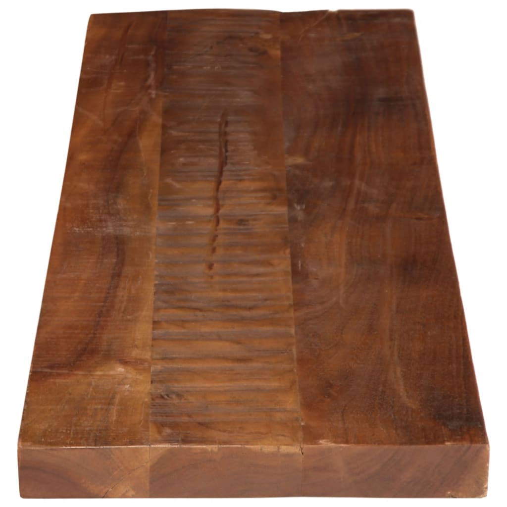 bordplade 110x30x3,8 cm rektangulær massivt genbrugstræ