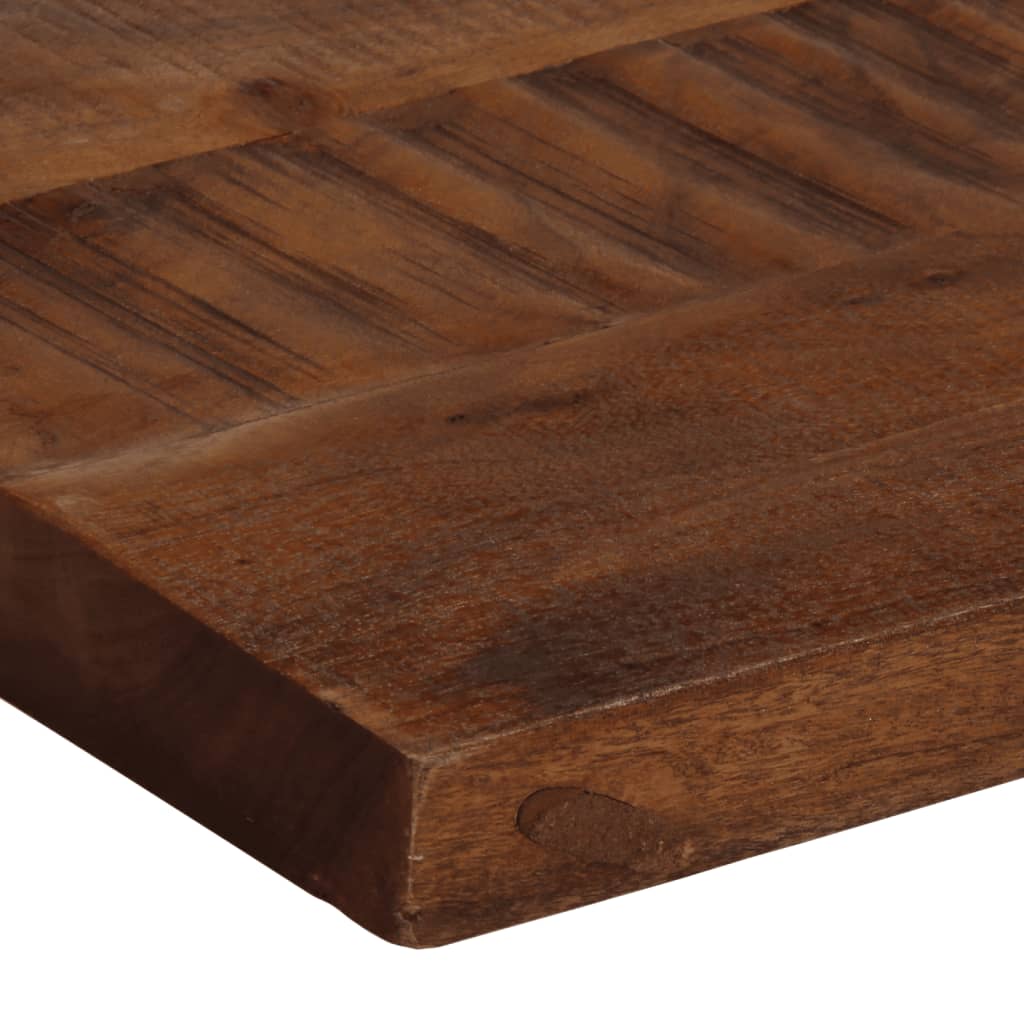 bordplade 110x30x3,8 cm rektangulær massivt genbrugstræ