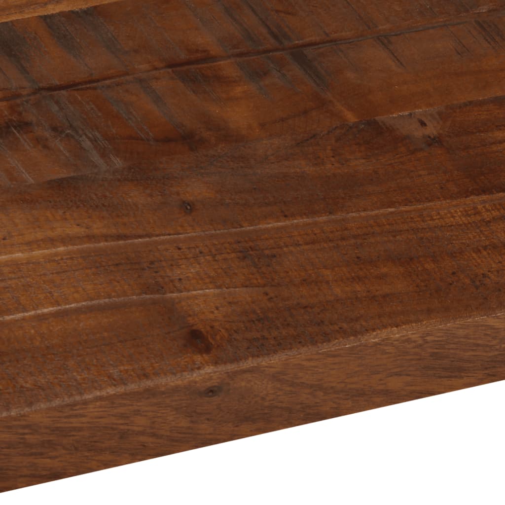bordplade 110x30x3,8 cm rektangulær massivt genbrugstræ