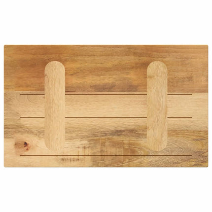 bordplade 60x30x2,5 cm rektangulær massivt ru mangotræ