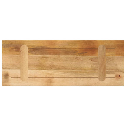 bordplade 90x30x2,5 cm rektangulær massivt ru mangotræ