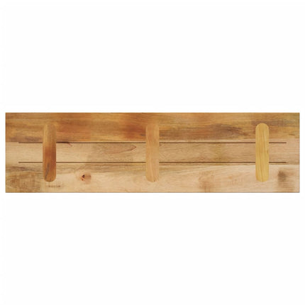 bordplade 110x30x2,5 cm rektangulær massivt ru mangotræ