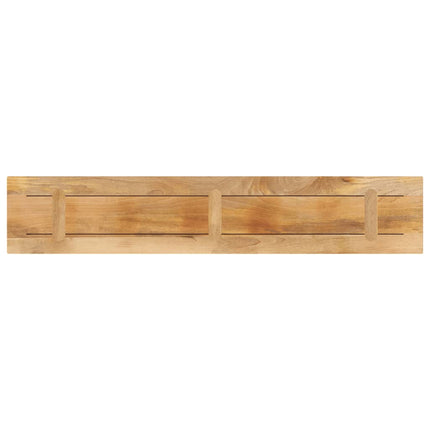 bordplade 140x30x2,5 cm rektangulær massivt ru mangotræ