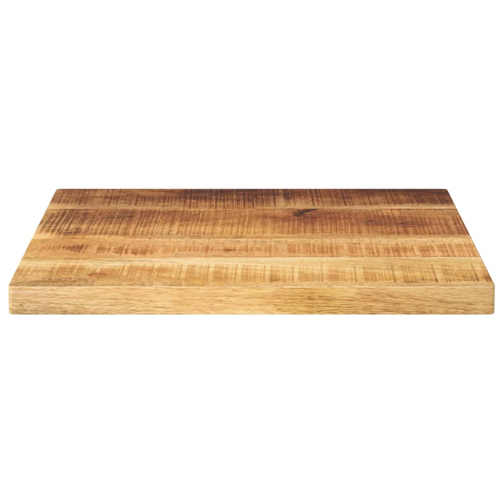 bordplade 40x40x2,5 cm firkantet massivt ru mangotræ