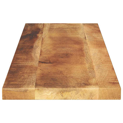 bordplade 120x40x2,5 cm rektangulær massivt ru mangotræ