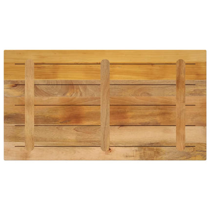 bordplade 120x60x1,5 cm rektangulær massivt ru mangotræ