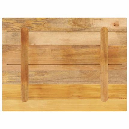 bordplade 80x70x1,5 cm rektangulær massivt ru mangotræ
