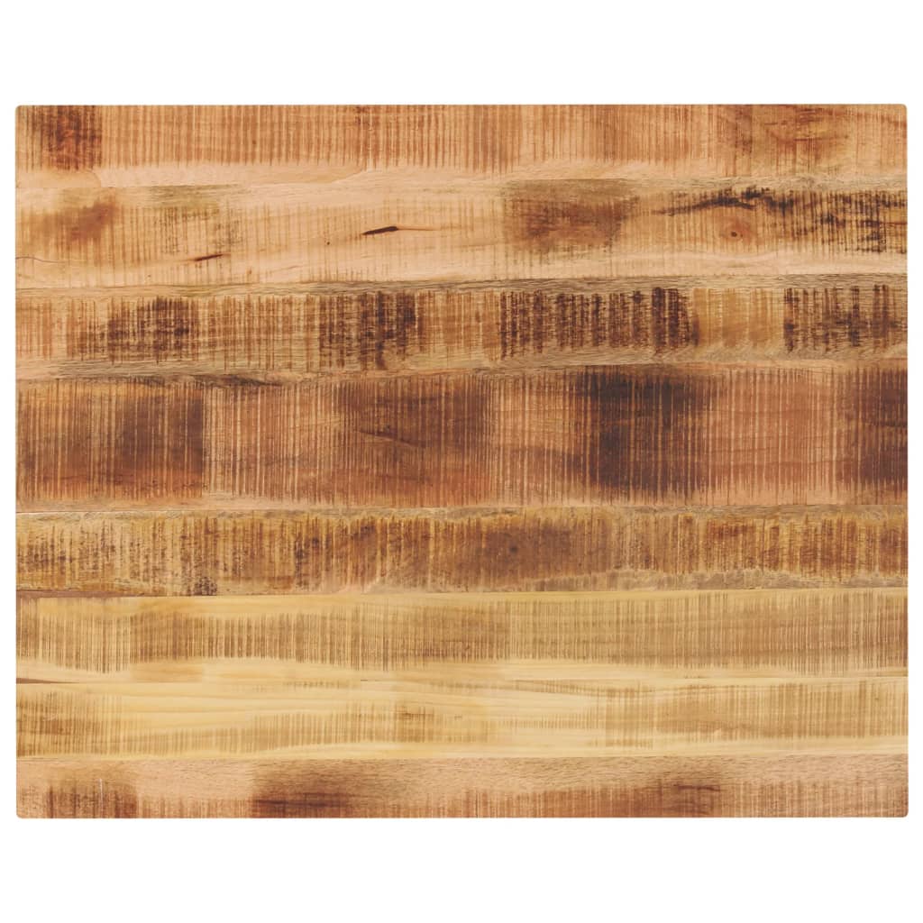 Bordplade i massivt mangotræ - rektangulær 90 × 80 × 2,5 cm