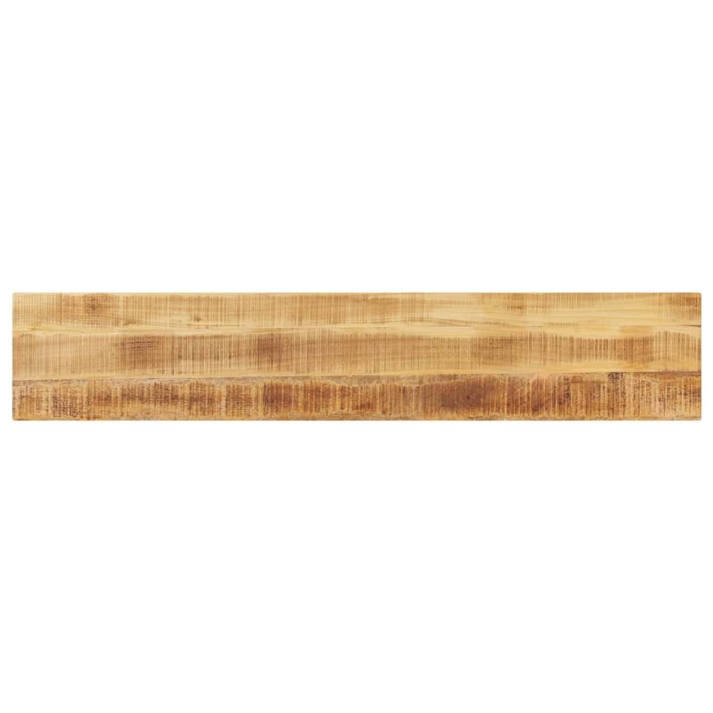 bordplade 180x20x3,8 cm rektangulr massivt ru mangotr