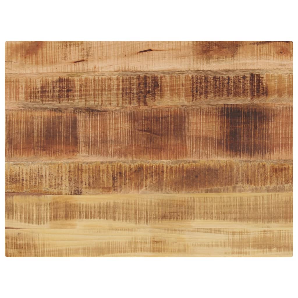 Bordplade 70 x 50 x 3,8 cm rektangulær i massivt ru mangotræ