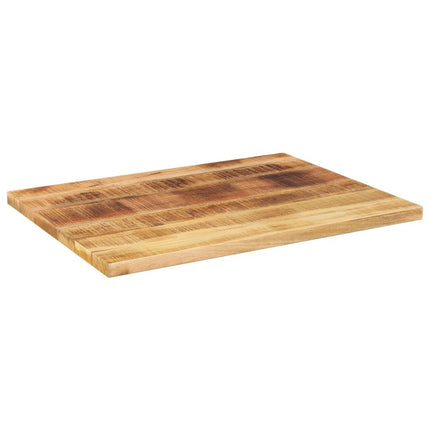 bordplade 90x50x3,8 cm rektangulær massivt ru mangotræ
