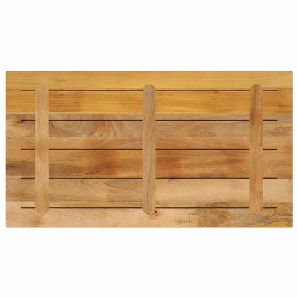 bordplade 100x50x3,8 cm rektangulær massivt ru mangotræ