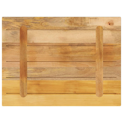 bordplade 80x60x3,8 cm rektangulær massivt ru mangotræ