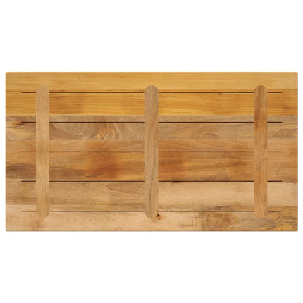 bordplade 100x60x3,8 cm rektangulær massivt ru mangotræ