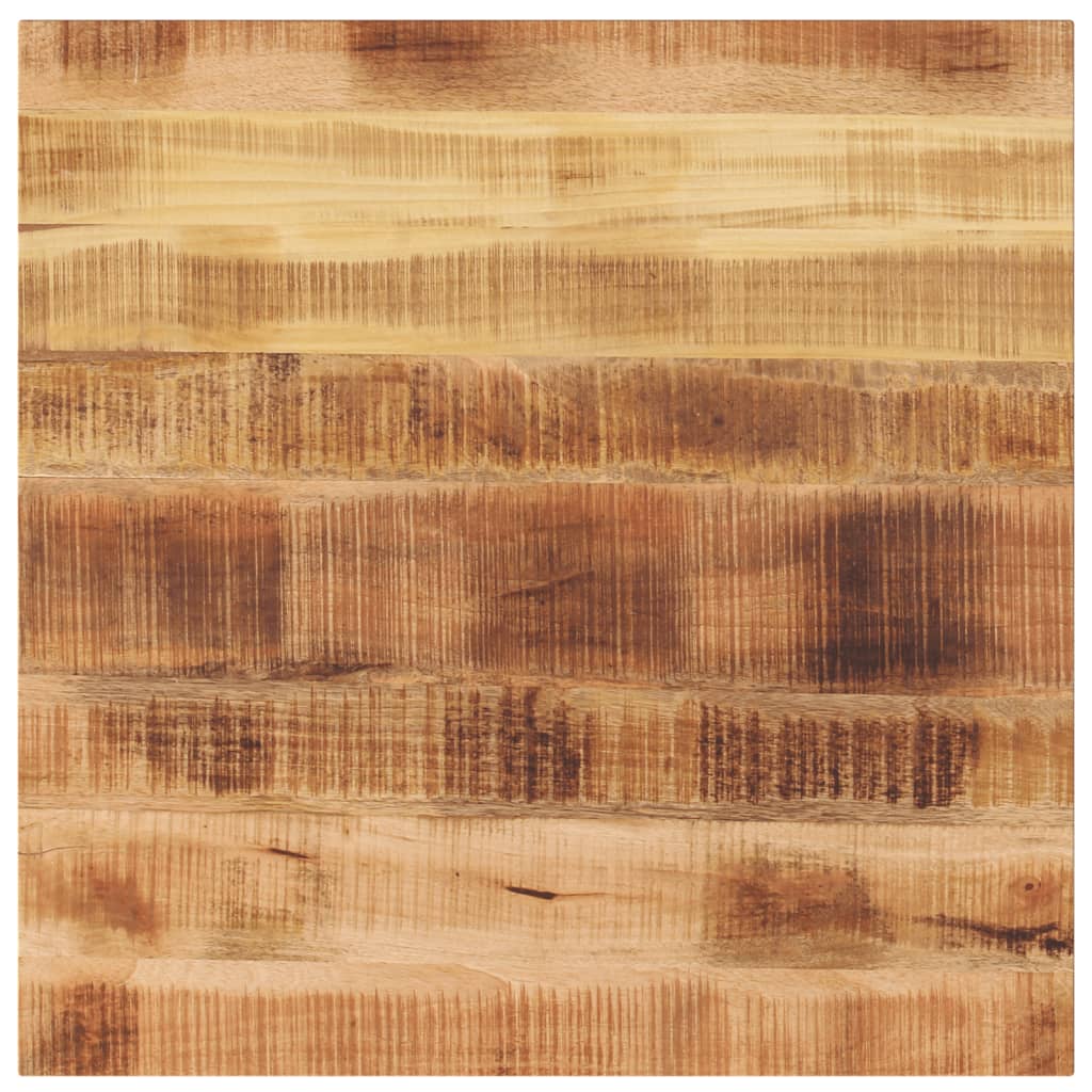 bordplade 80x80x3,8 cm firkantet massivt ru mangotr