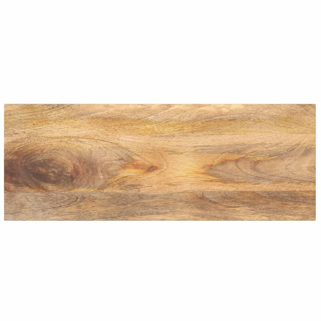 Bordplade i massivt mangotræ 90 x 20 x 2,5 cm rektangulær