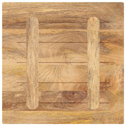 bordplade 60x60x2,5 cm firkantet massivt mangotræ
