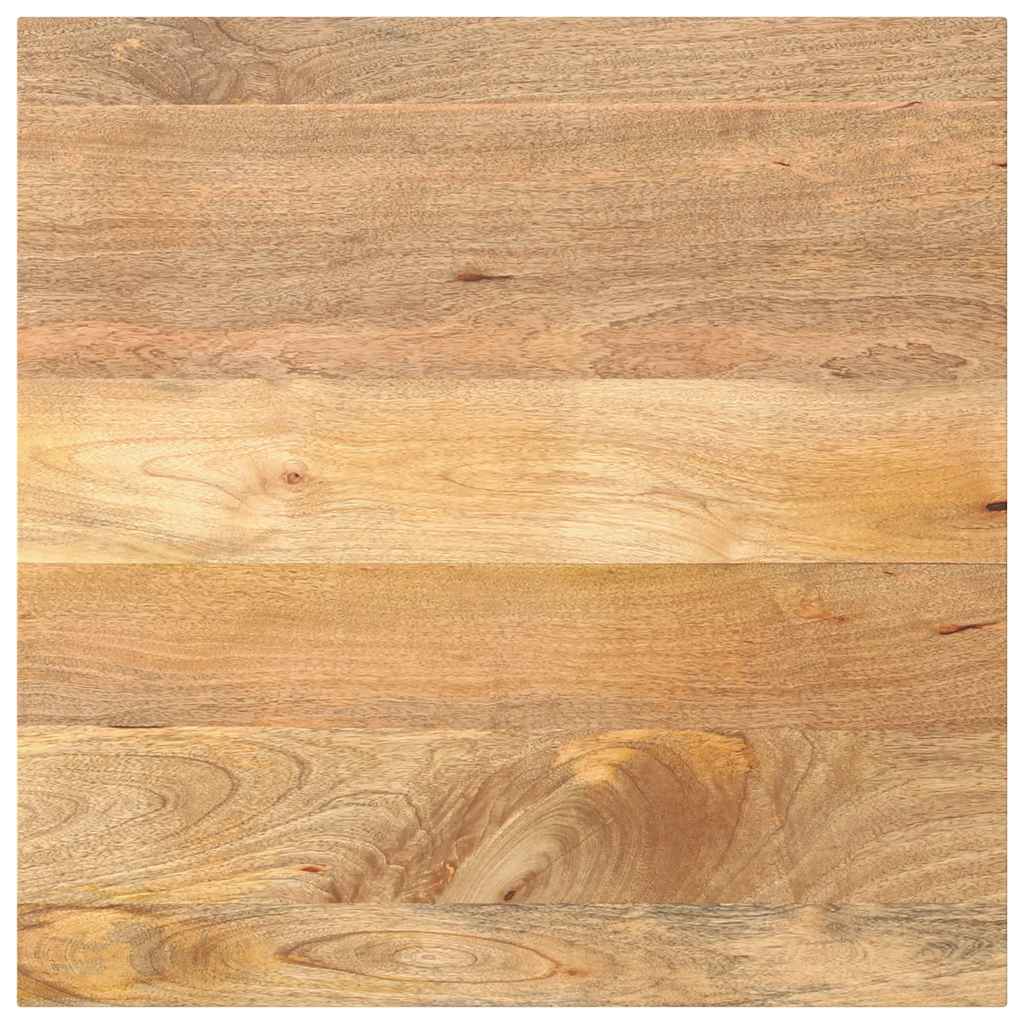 bordplade 70x70x2,5 cm firkantet massivt mangotr
