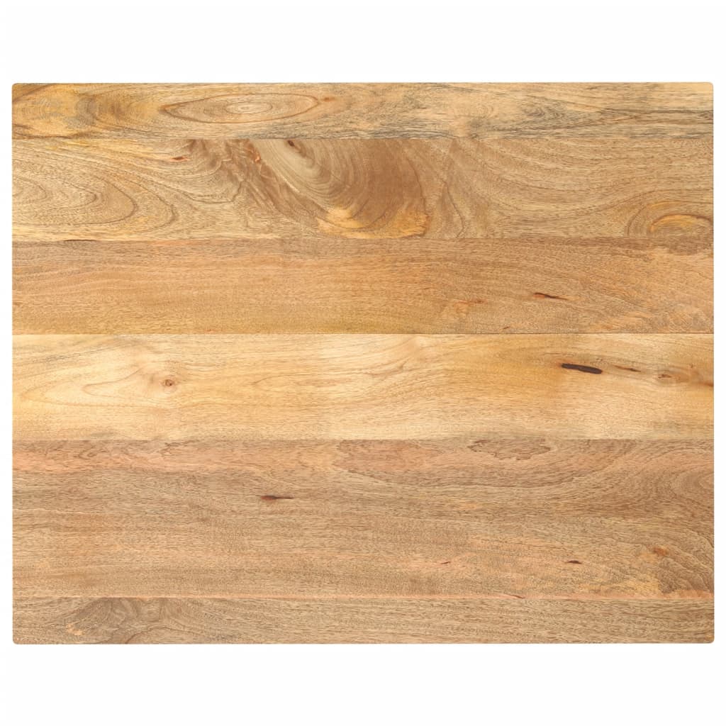 bordplade 90x80x3,8 cm rektangulr massivt mangotr