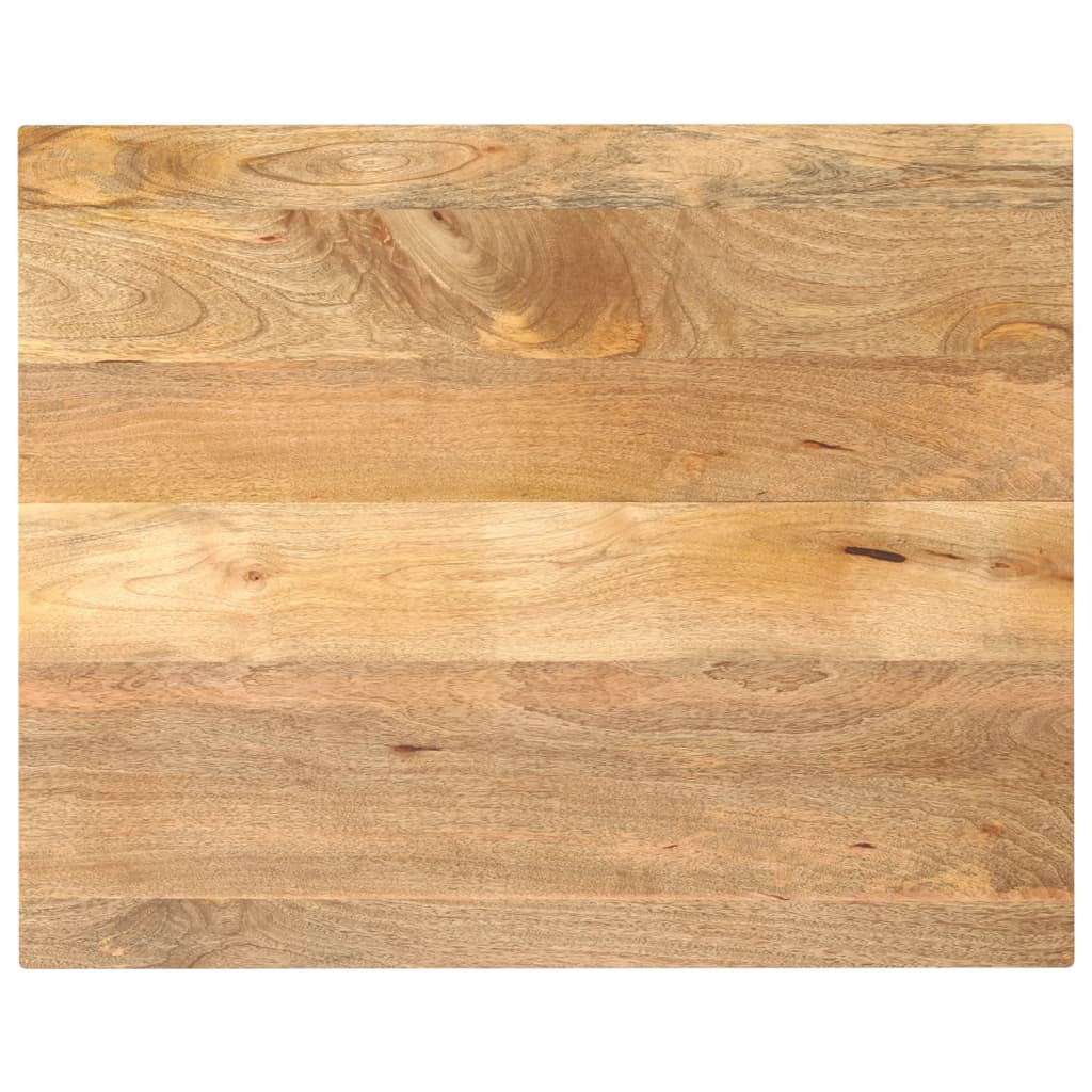 bordplade 100x80x3,8 cm rektangulr massivt mangotr