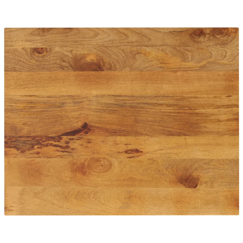 bordplade 90x80x2,5 cm rektangulær massivt mangotræ