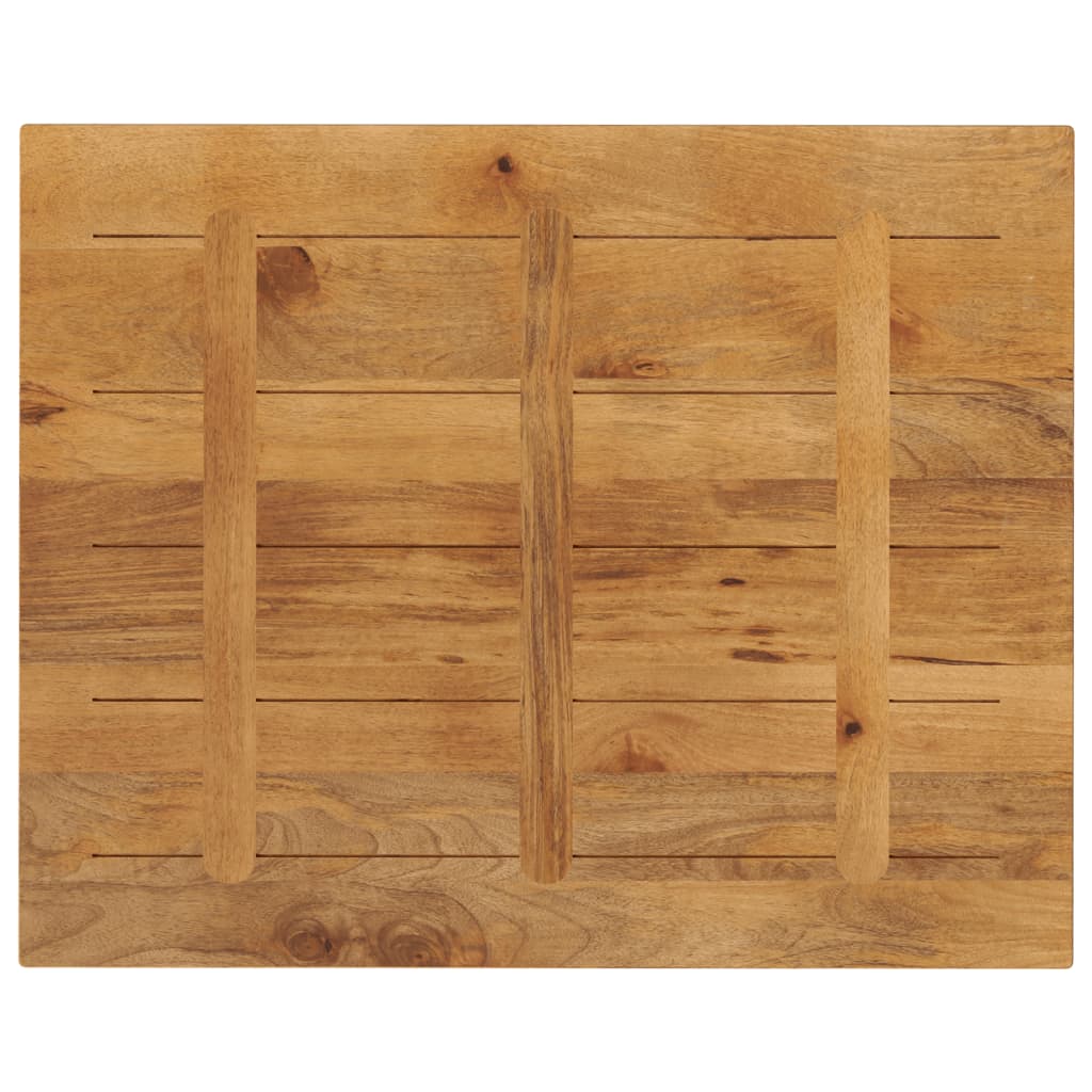 bordplade 90x80x2,5 cm rektangulær massivt mangotræ