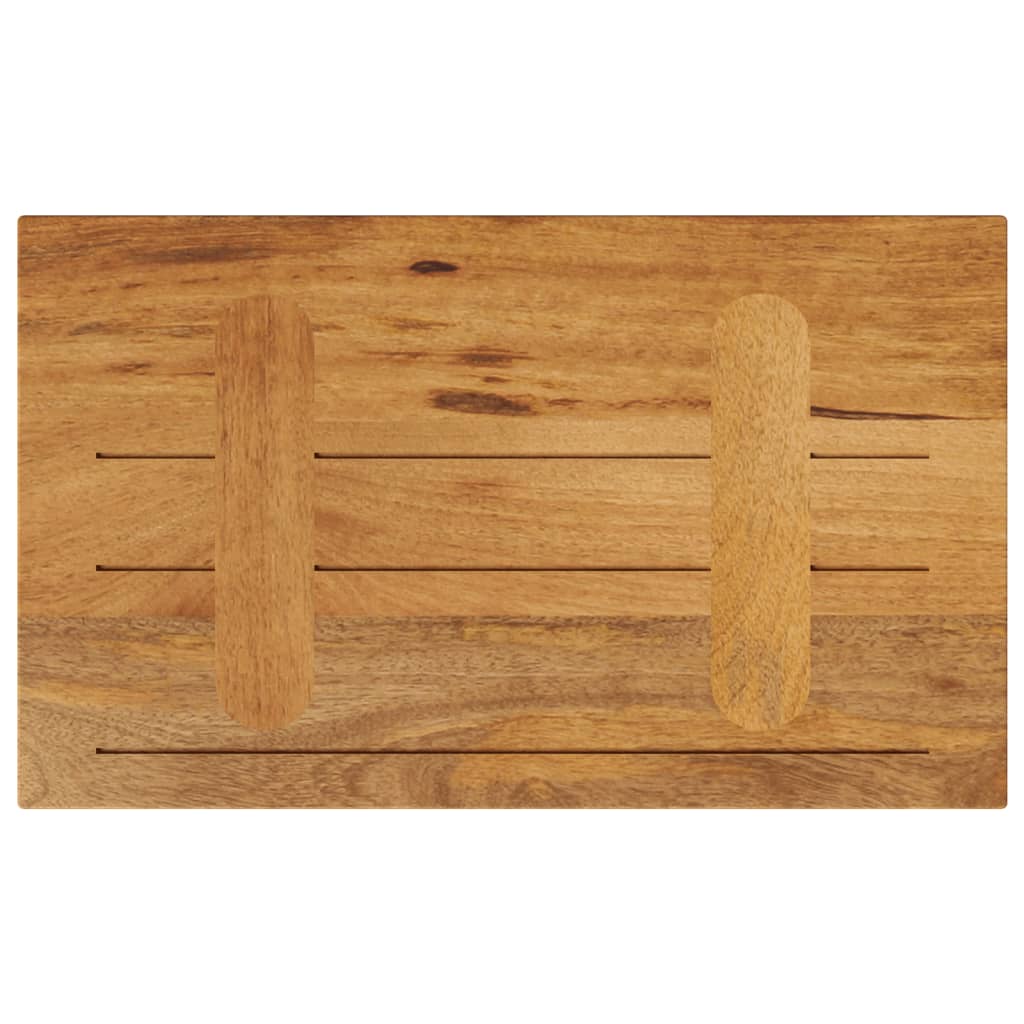 bordplade 50x20x3,8 cm rektangulær massivt mangotræ