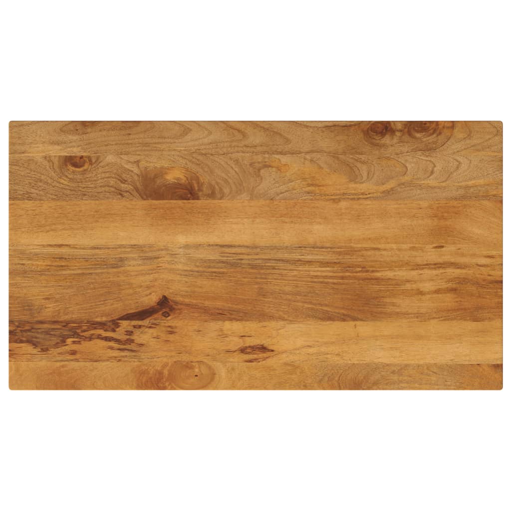bordplade 100x50x3,8 cm rektangulr massivt mangotr