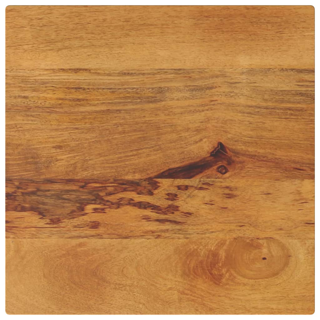 Bordplade i massivt mangotræ 60 x 60 x 3,8 cm - firkantet