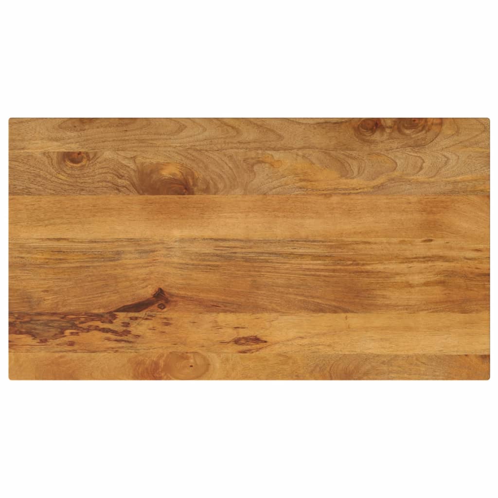 bordplade 100x60x3,8 cm rektangulr massivt mangotr